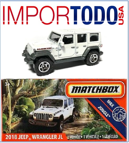 Matchbox BBGKN33 2020 Power Grabs MBX Jungle 2018 Jeep Wrangler JL 64/100 